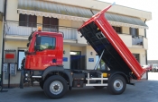 MAN TGM 13.290 4X4 BL CASSONE RIBALTABILE con SPONDE IN FERRO