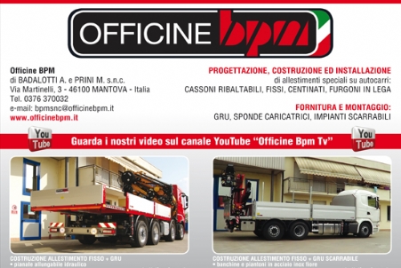 Officine BPM, la pi alta qualit nellallestimento di autocarri dal 1983.